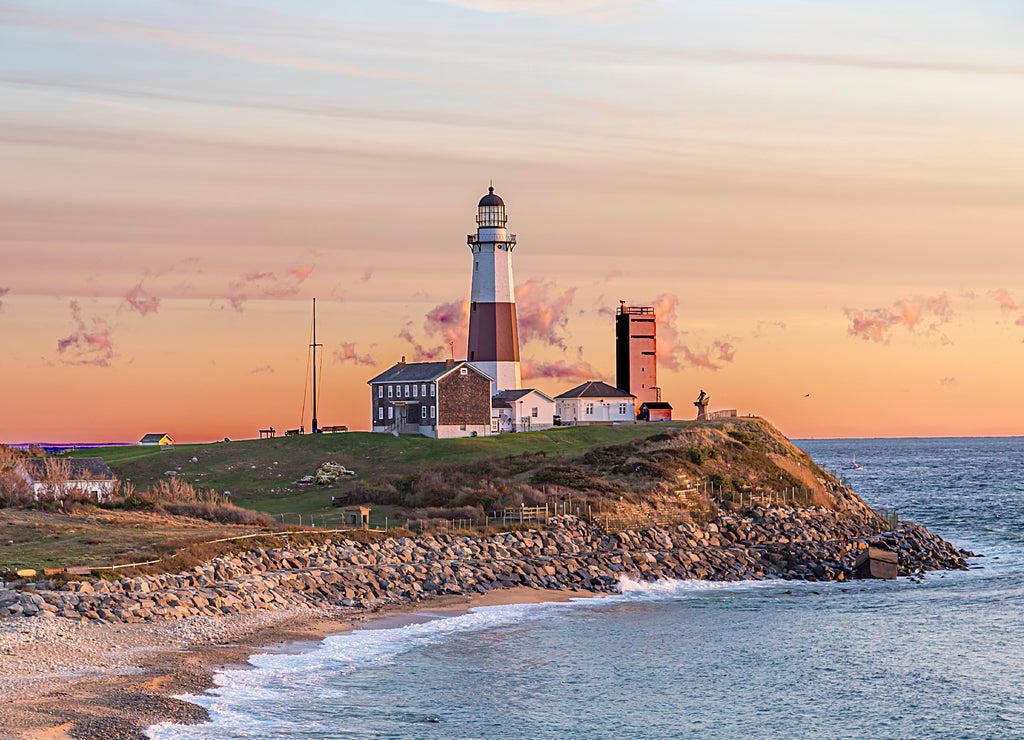 Montauk Point Light, Lighthouse, Long Island, New York, Suffolk County
