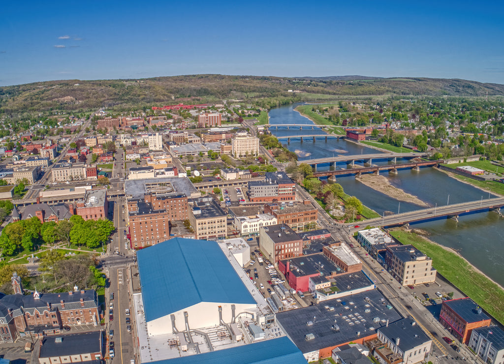 Elmira, Upstate New York on the Chemung River