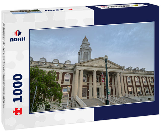 Schenectady, New York: a landscape view of the Schenectady City Hall, an example of Federal-style architecture