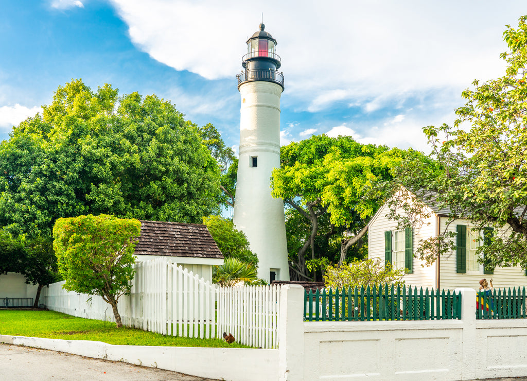 Key West old Lighthouse in Florida USA