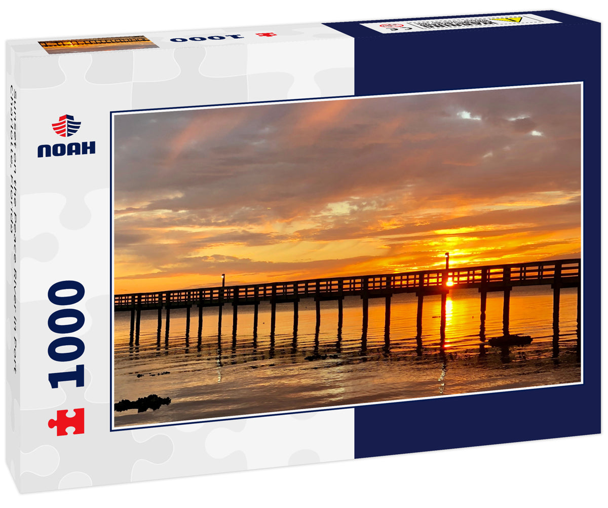 Sunset on the Peace River in Port Charlotte, Florida