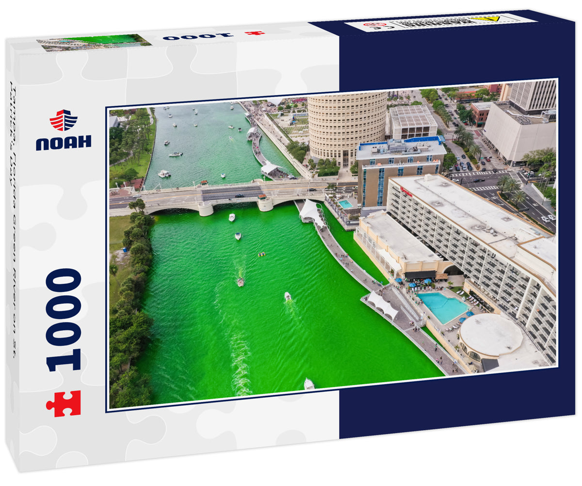 Tampa, Florida Green River on St. Patrick's Day