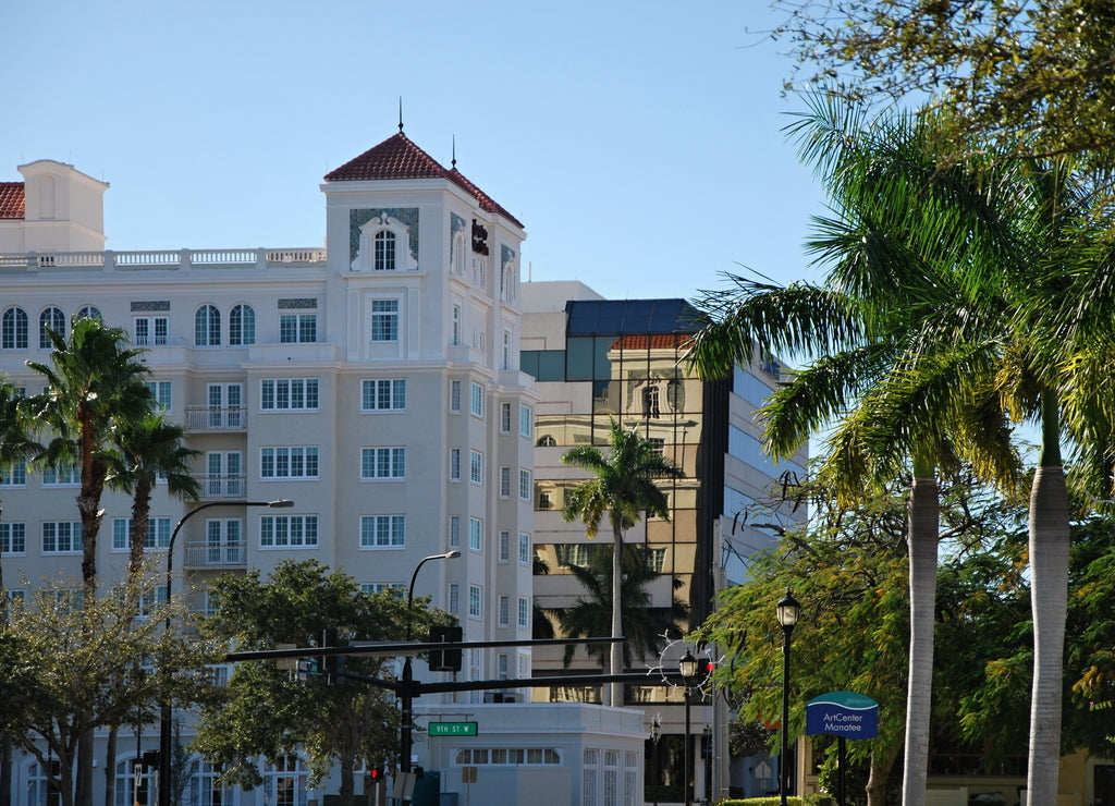 Downtown Bradenton am Manatee River, Florida