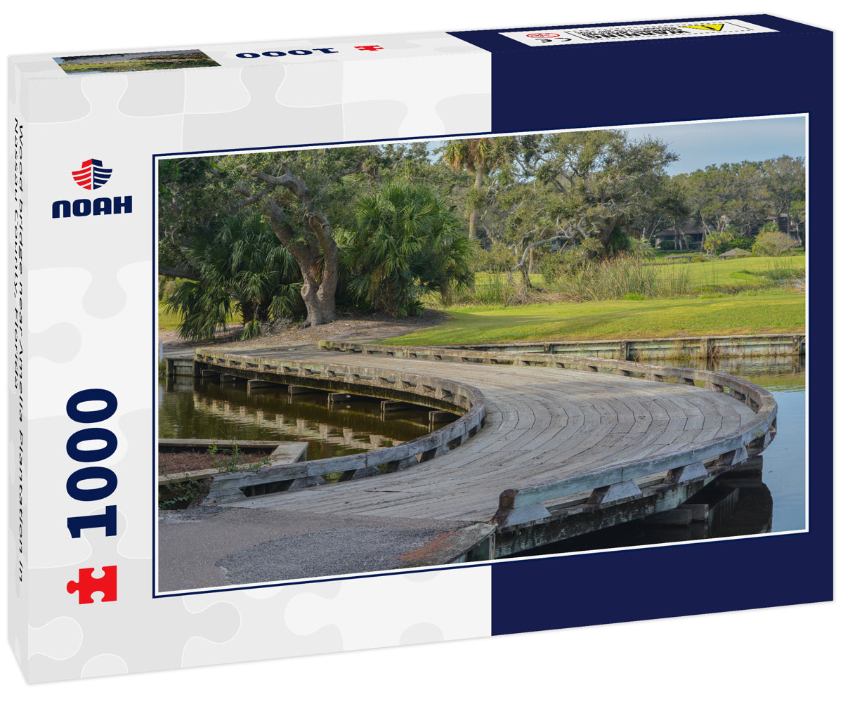 Wood bridge near Amelia Plantation in Nassau County, Florida