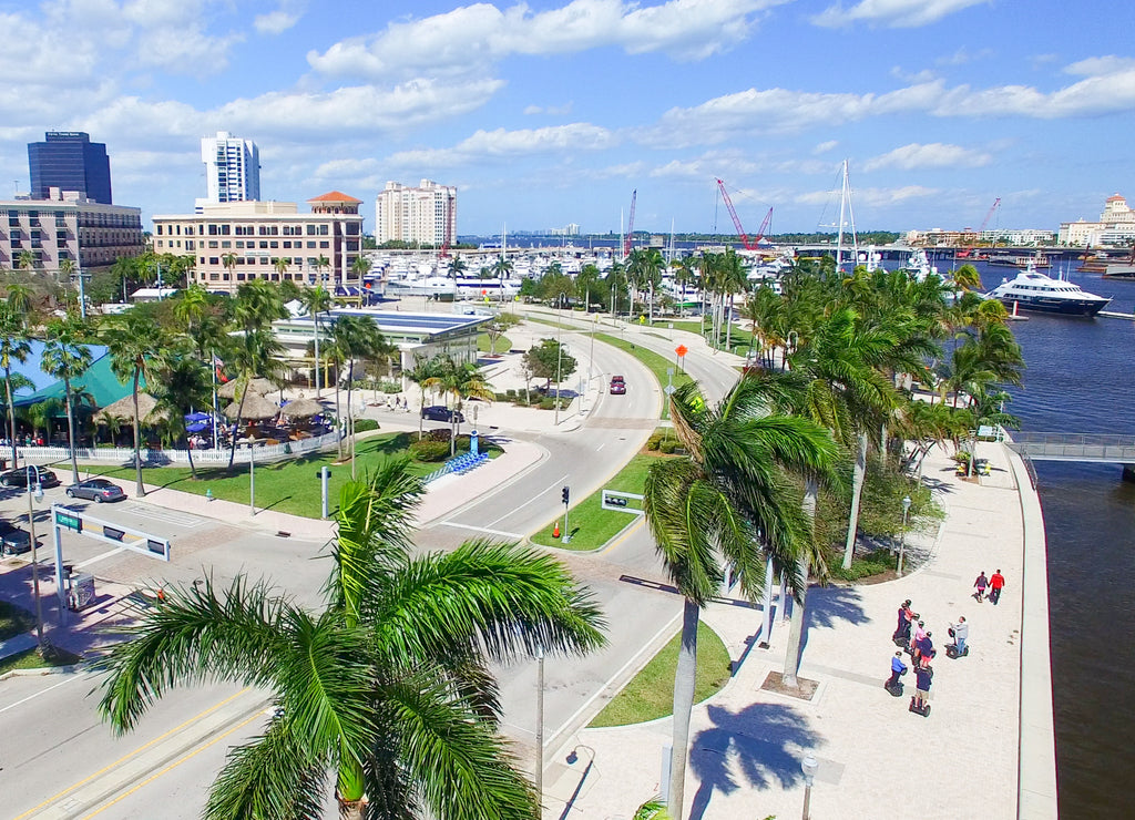 Aerial view of West Palm Beach, Florida