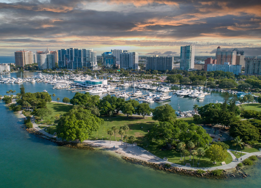 Downtown Sarasota Florida Sunset