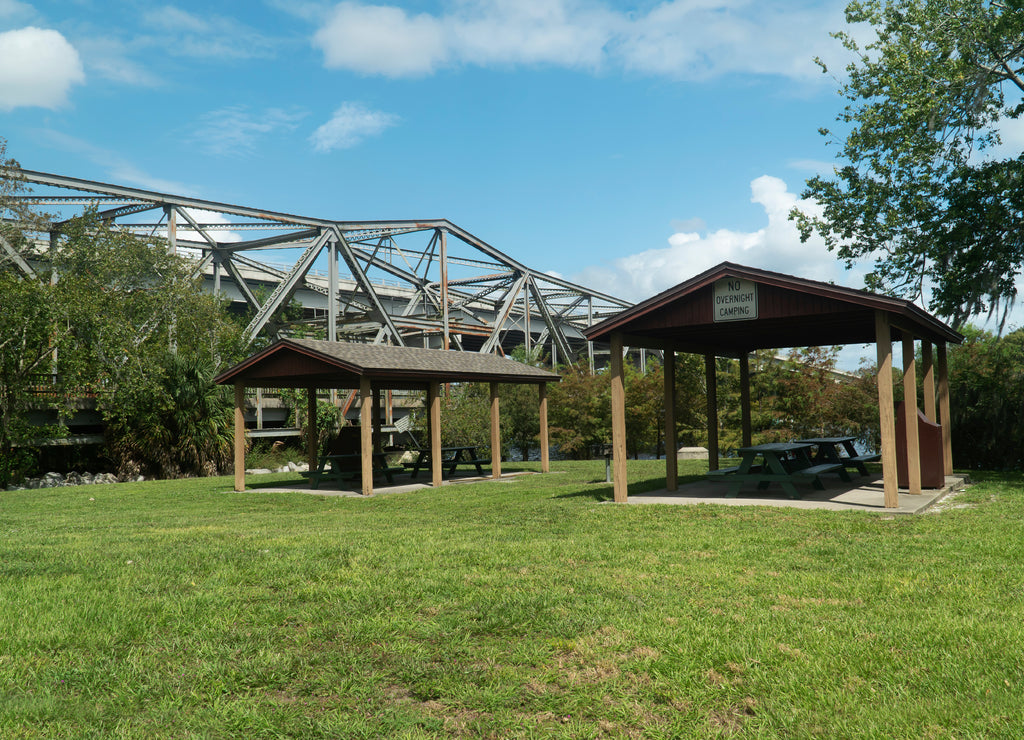 Recreation area located at Lake Monroe Wayside Park Seminole County Florida