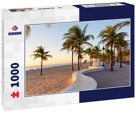 Sunrise at Fort Lauderdale Beach and promenade, Florida