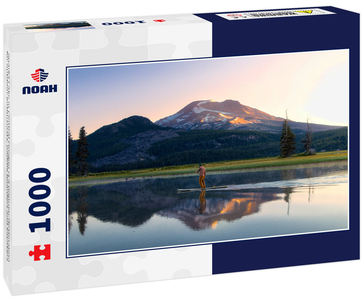 Sparks Lake in Central Oregon is a popular destination for outdoor enthusiasts, paddle boarders and kayakers