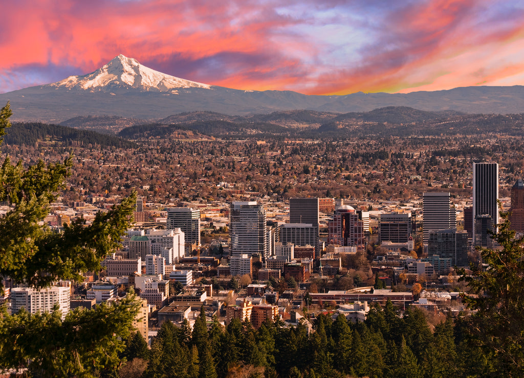 Beautiful Vista of Portland, Oregon