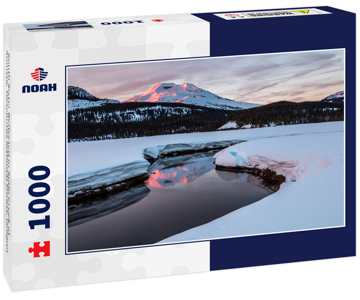 South Sister Reflected in Soda Creek at Sunrise, Deschutes National Forest, Oregon