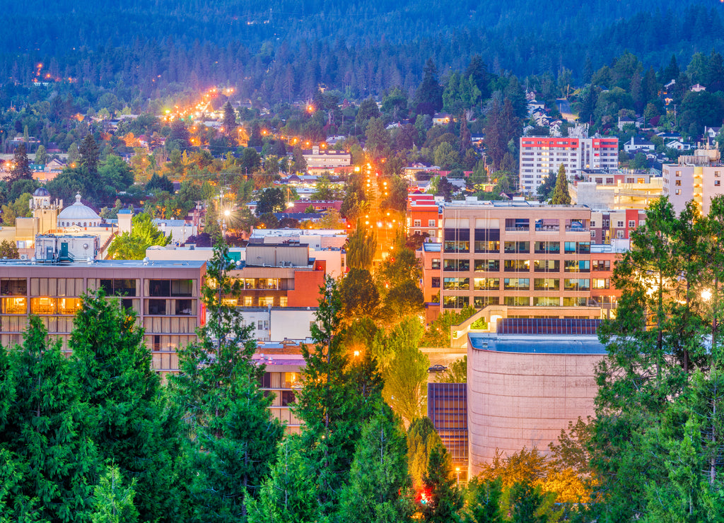 Eugene, Oregon, USA Skyline