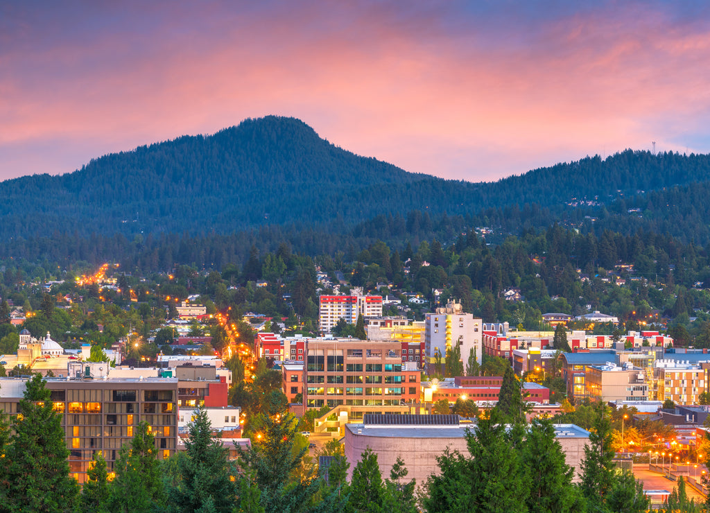 Eugene, Oregon, USA Skyline