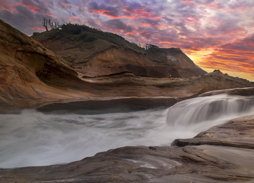 Crashing Waves at Cape Kiwanda along Oregon Coast