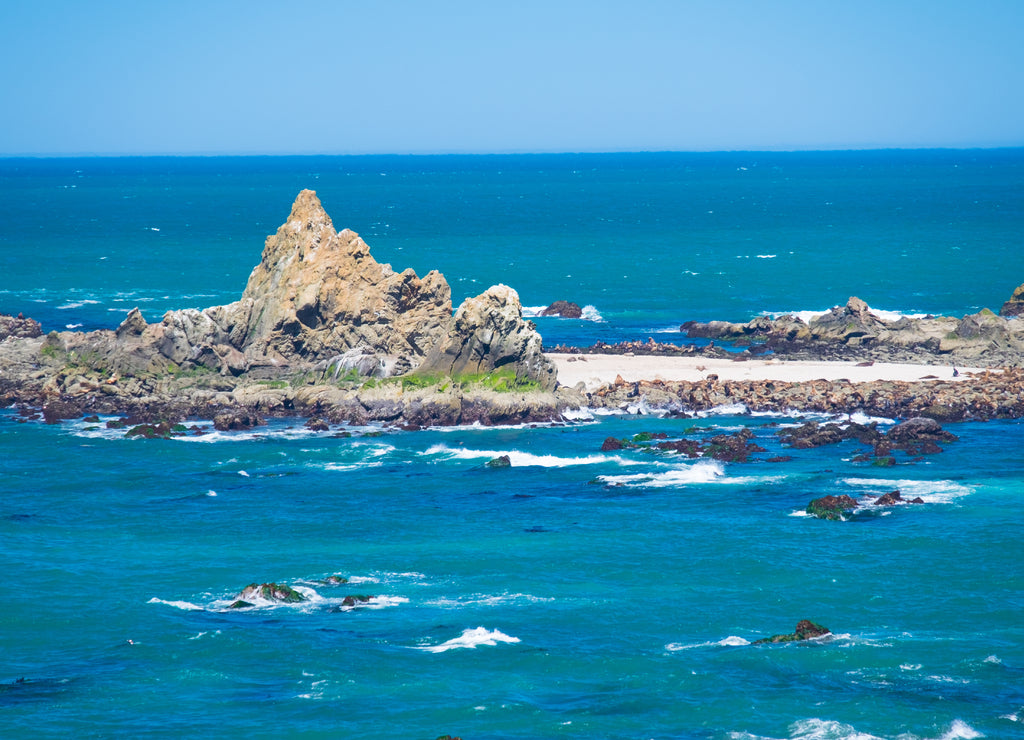North America, Oregon, Pacific Ocean, Coos County, Cape Arago State Park. Rugged Coastline. Scenic Shores