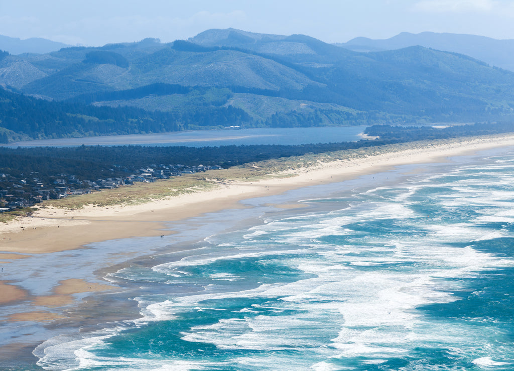 The Oregon Coast and the Pacific Ocean. Scenic view