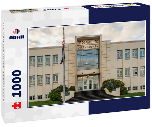 The Curry County courthouse in Gold Beach Oregon