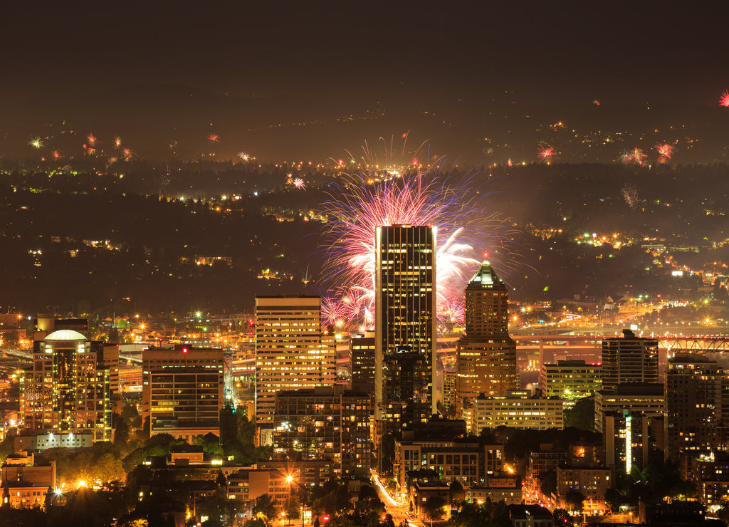 Fireworks from Portland, Oregon