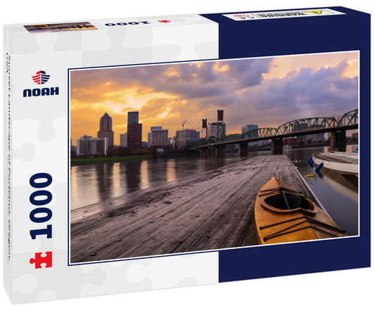 Sunset Landscape of Portland, Oregon, USA