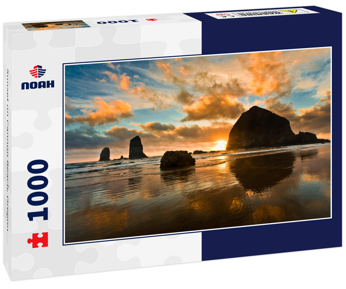 Sunset on Cannon Beach, Oregon