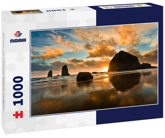 Sunset on Cannon Beach, Oregon