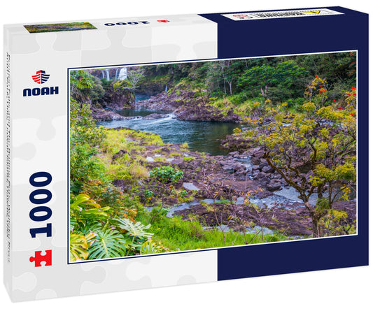 Peepee Falls and The Boiling Pots, Wailuku River State Park, Hilo, Hawaii Island, Hawaii, USA