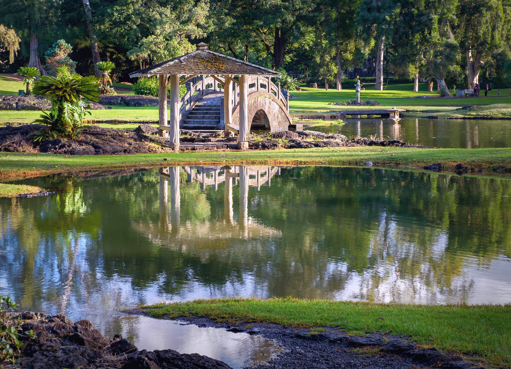 Japanese garden in Hilo, Big Island, Hawaii