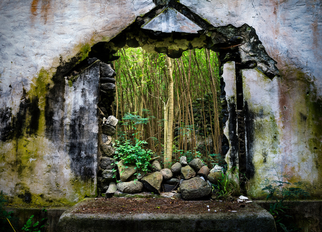 Destroyed Church in Hawaii