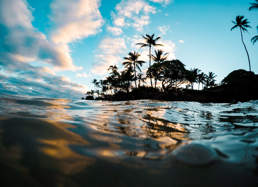 Clear Aqua Blue Water, Maui Hawaii