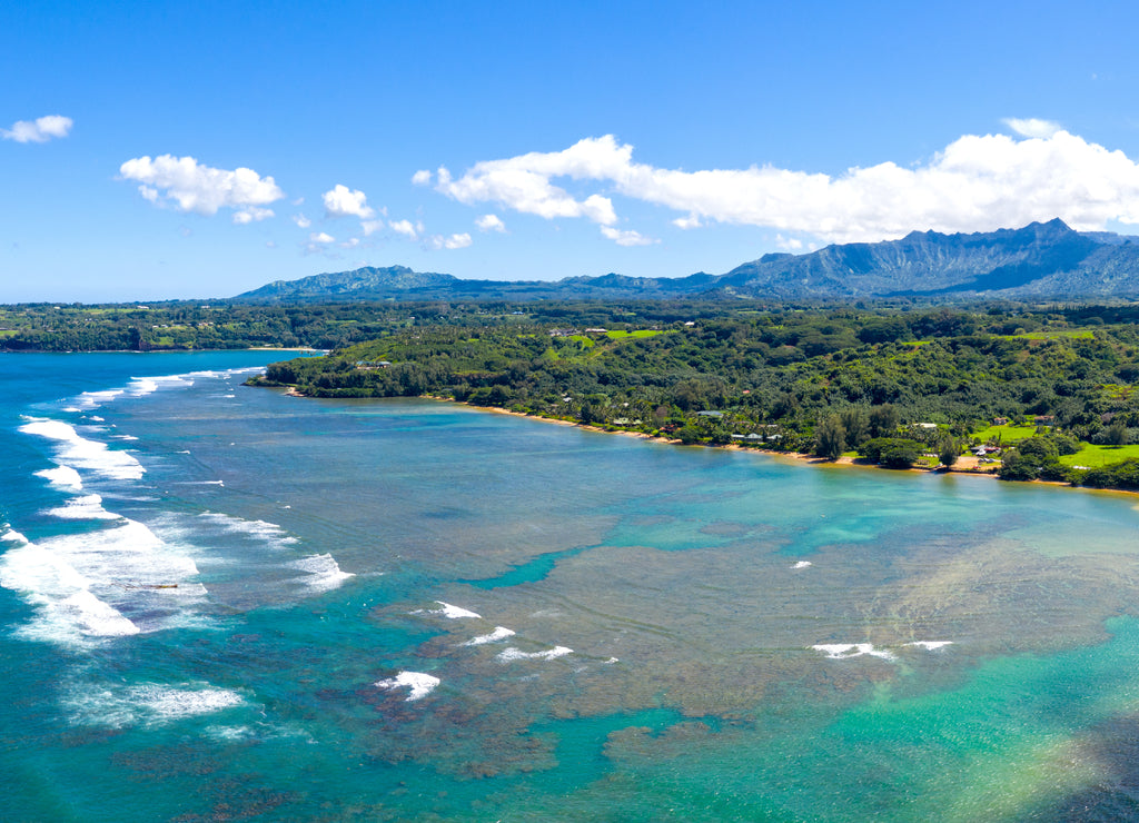 Kauai Coast Tropical Island Hawaii View Panoramic