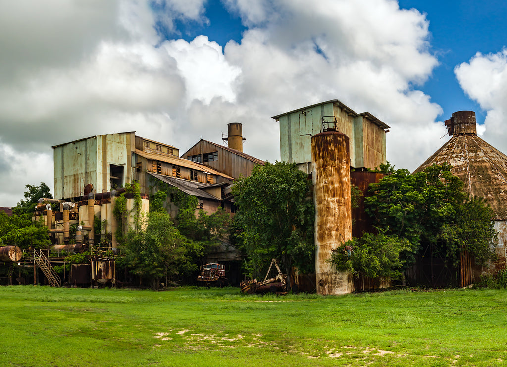 Abandoned Old Koloa Sugar Mill in Kauai, Hawaii