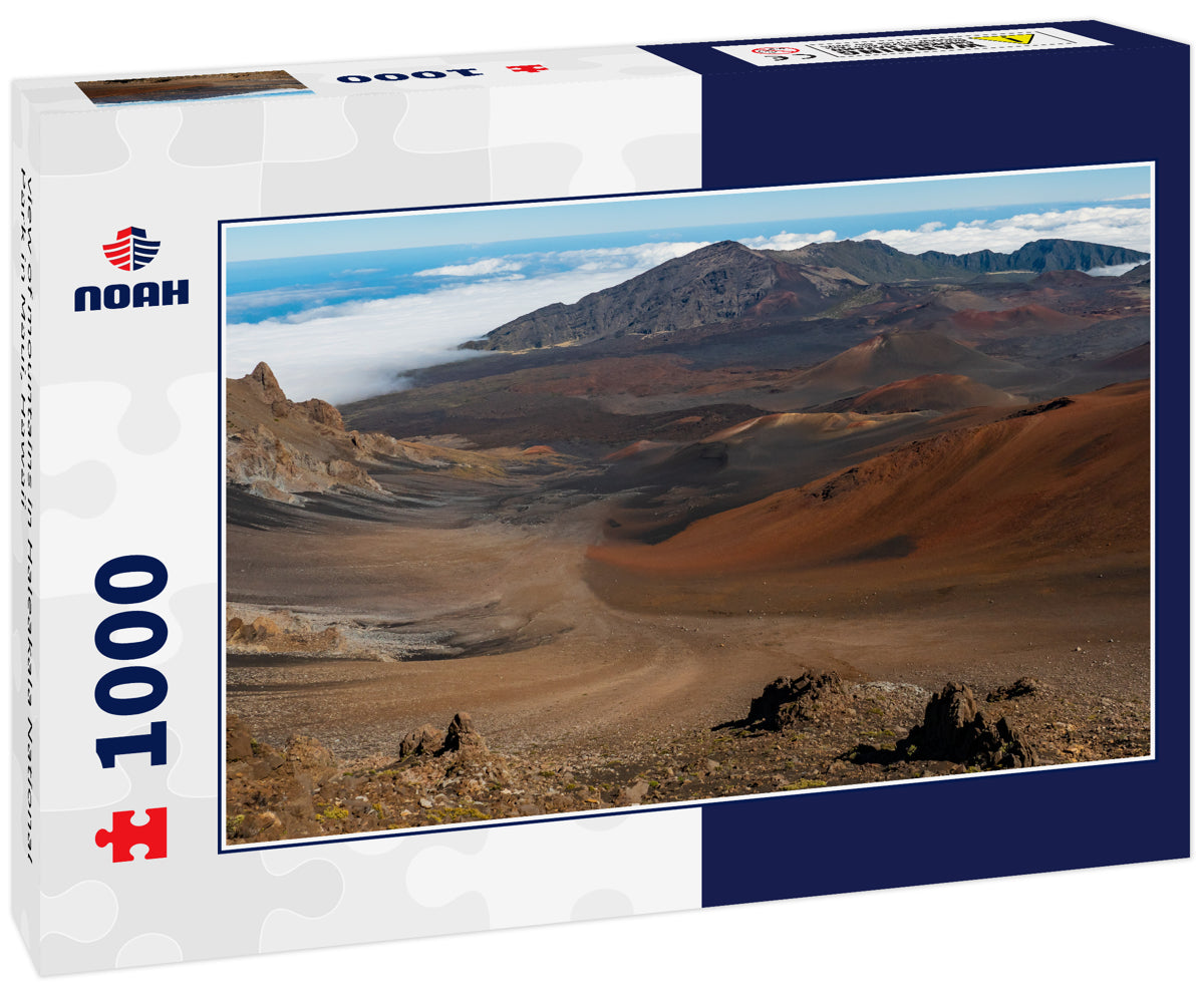 view of mountains in Haleakala National Park in Maui, Hawaii