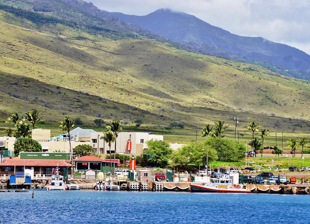 The harbor village of Maalaea on the West coast of Maui, Hawaii