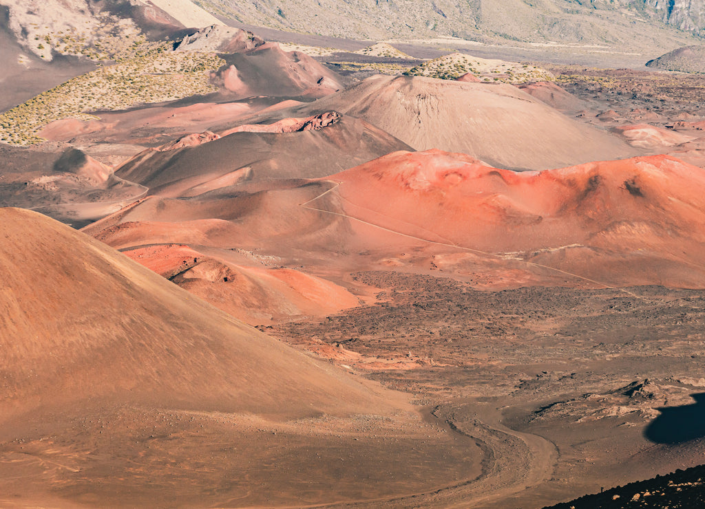 High Angle View Of Arid Land In Maui, Hawaii