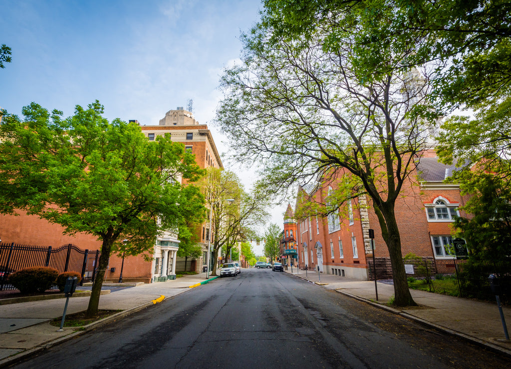 Sixth Street, in downtown Reading, Pennsylvania