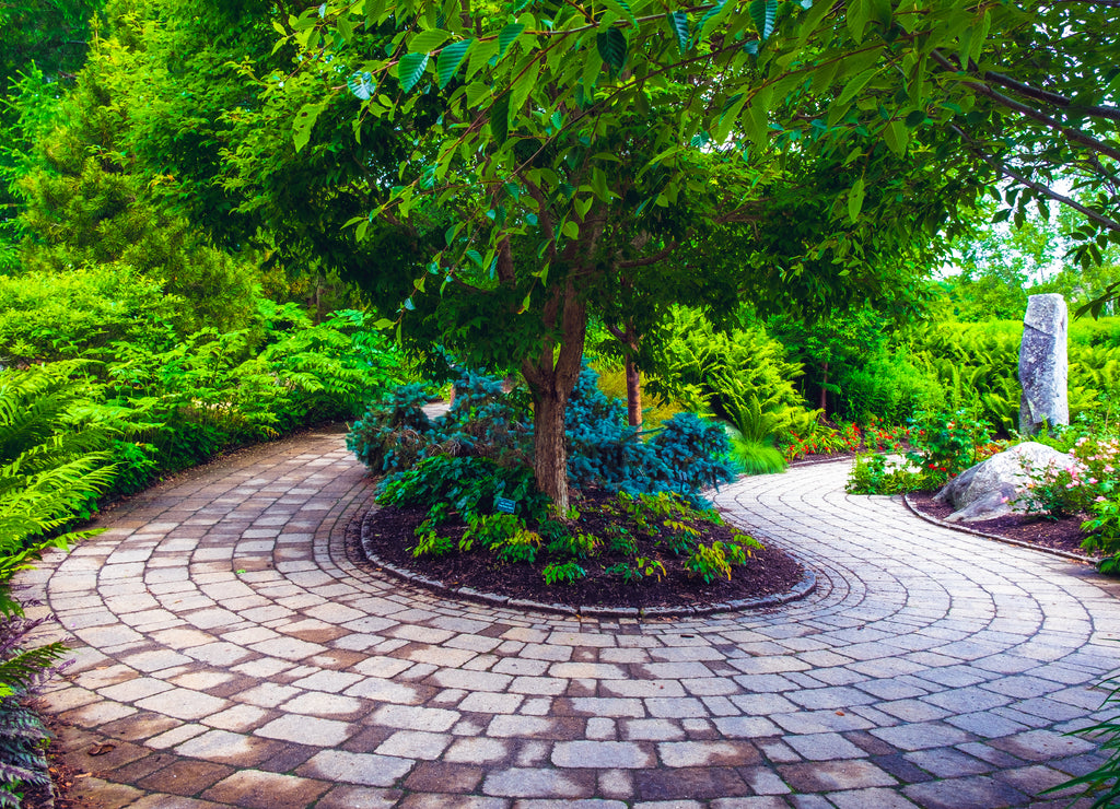 Walkway in a beautiful park in Philadelphia Pennsylvania
