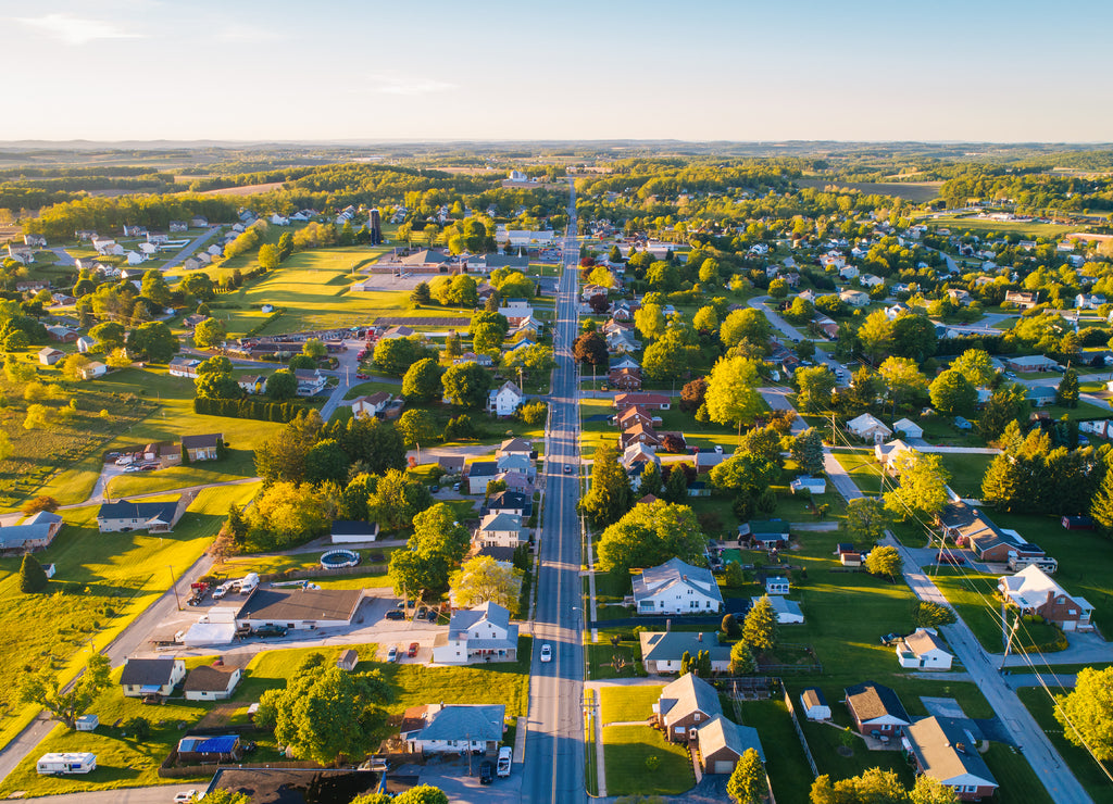 View of Main Street in Shrewsbury, Pennsylvania