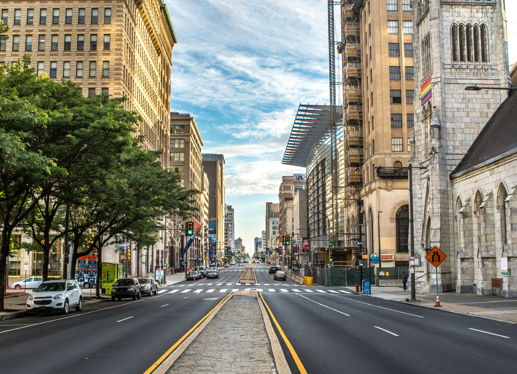 Buildings in the Center City of Philadelphia, Pennsylvania