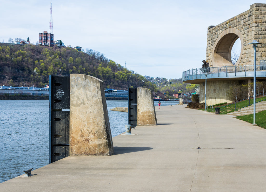 Skyline of Pittsburgh, Pennsylvania from Allegheny Landing from across the Allegheny River