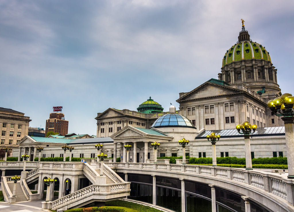 The Pennsylvania State Capitol in Harrisburg, Pennsylvania