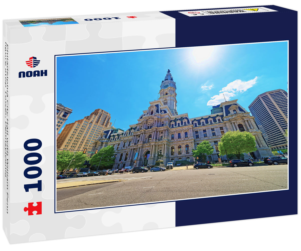 Philadelphia City Hall with William Penn figure atop Tower, Pennsylvania