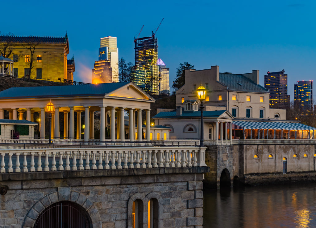 Behind Art museum in philadelphia, Pennsylvania