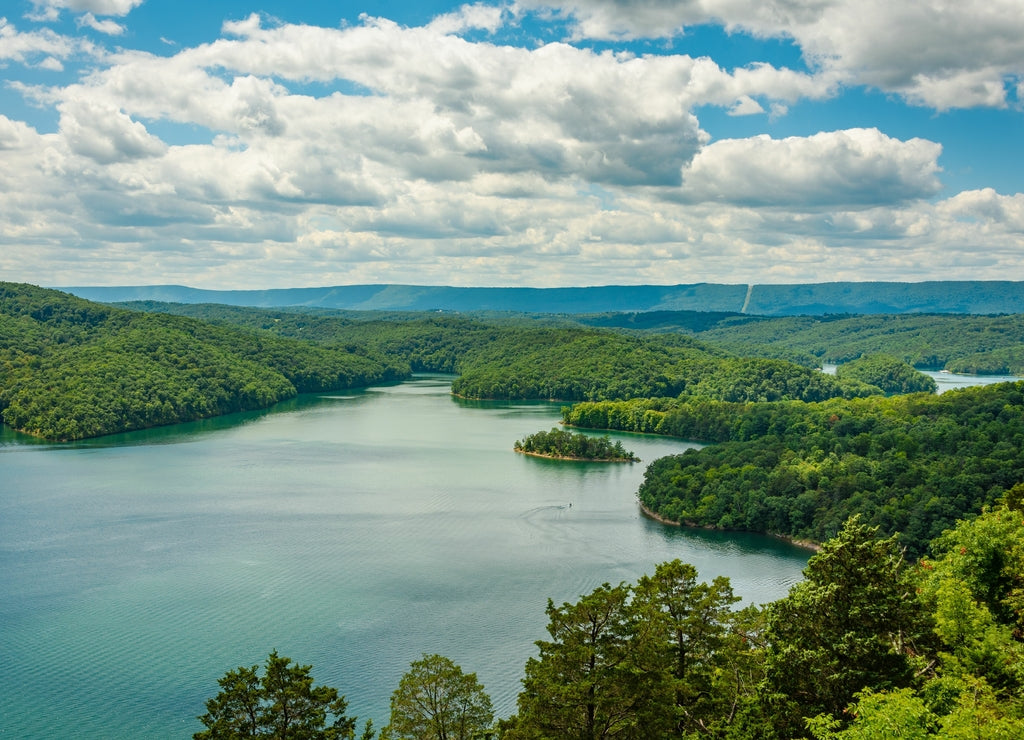 View of Raystown Lake from Hawns Overlook, in Huntington, Pennsylvania