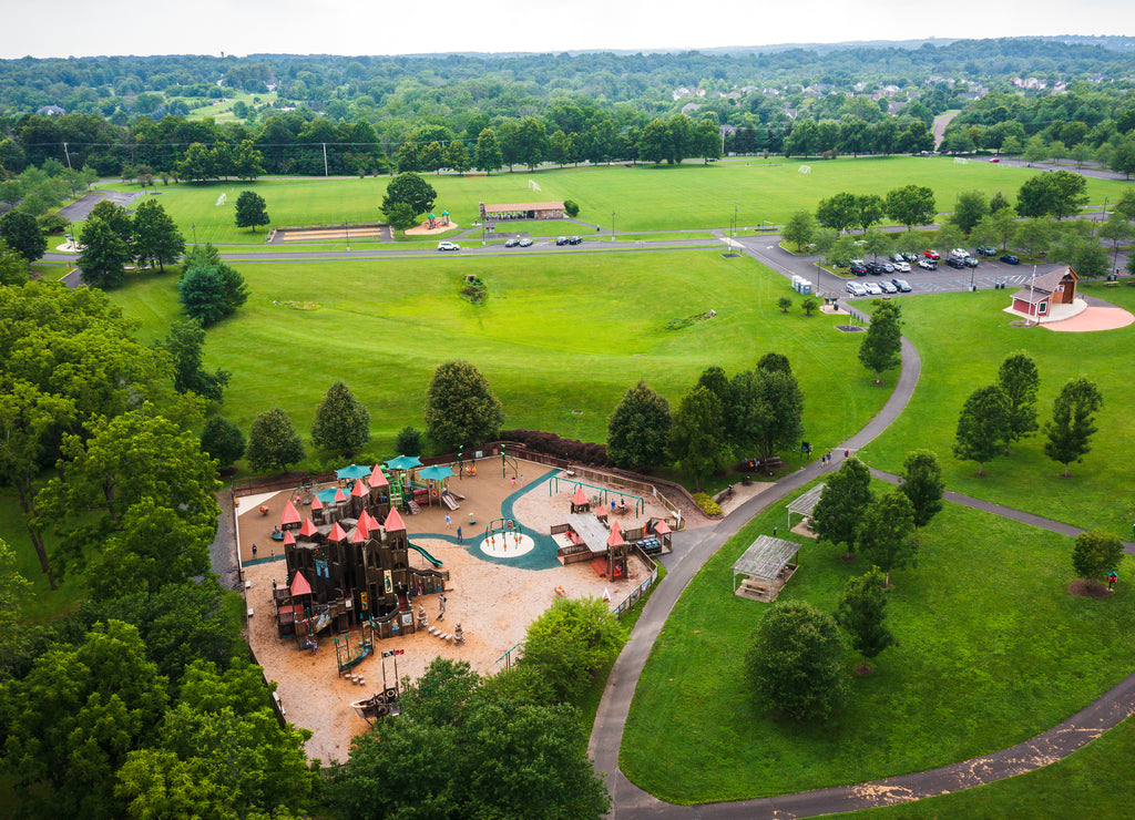 Aerial of Doylestown Pennsylvania