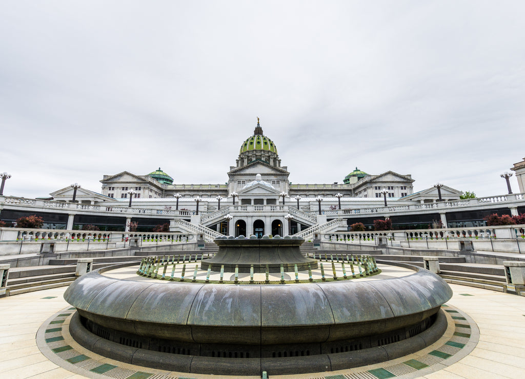 Capitol building in Downtown Harrisburg, pennsylvania