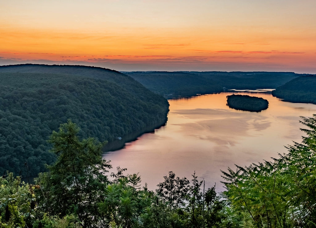 Evening Above The Susquehanna River, Lancaster, Pennsylvania, USA