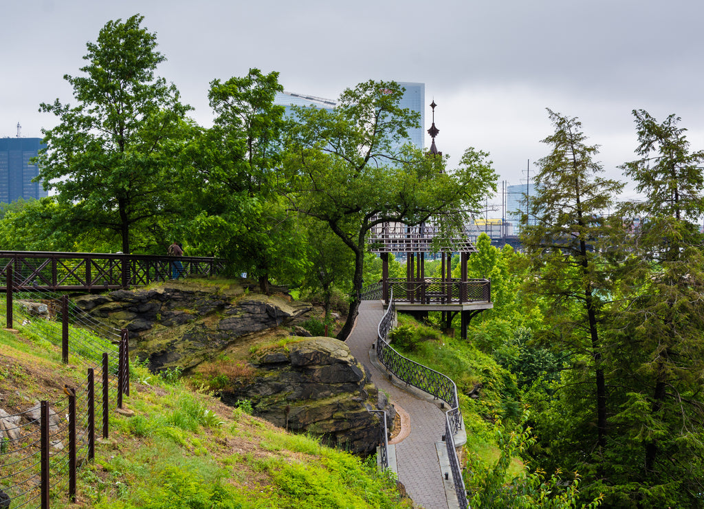 Walkways and gazebo at Fairmount Park, in Philadelphia, Pennsylvania