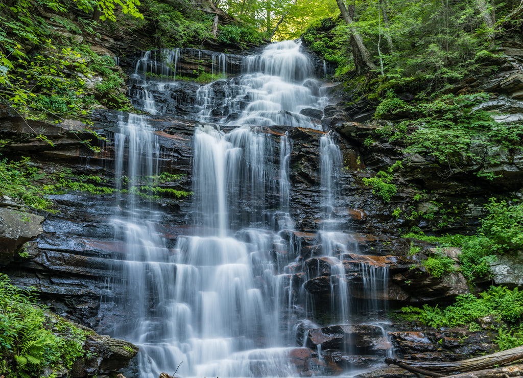 Harrison Wright Waterfall in Ricketts Glen State Park of Pennsylvania