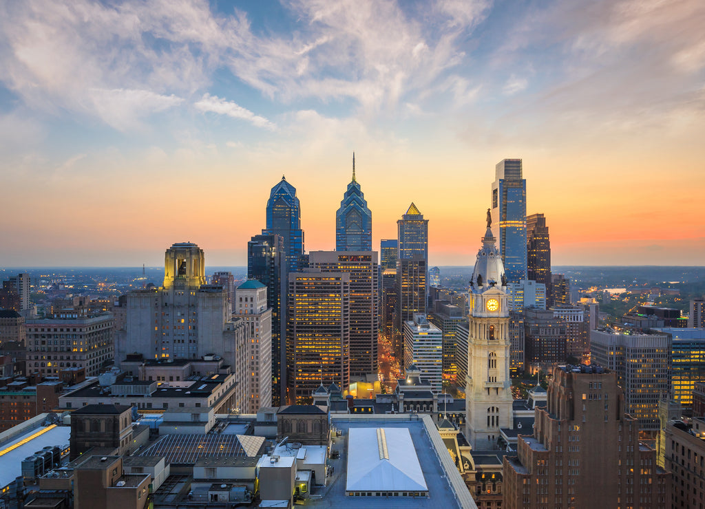 Skyline of downtown Philadelphia
