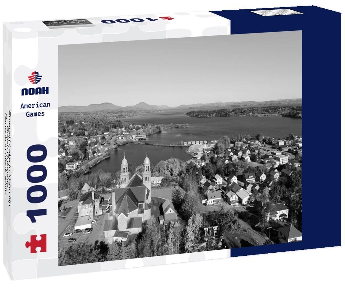 Noah Jigsaw Puzzle Emerald Lake in Yoho Np, British Columbia, Canada in black white 1000 pieces